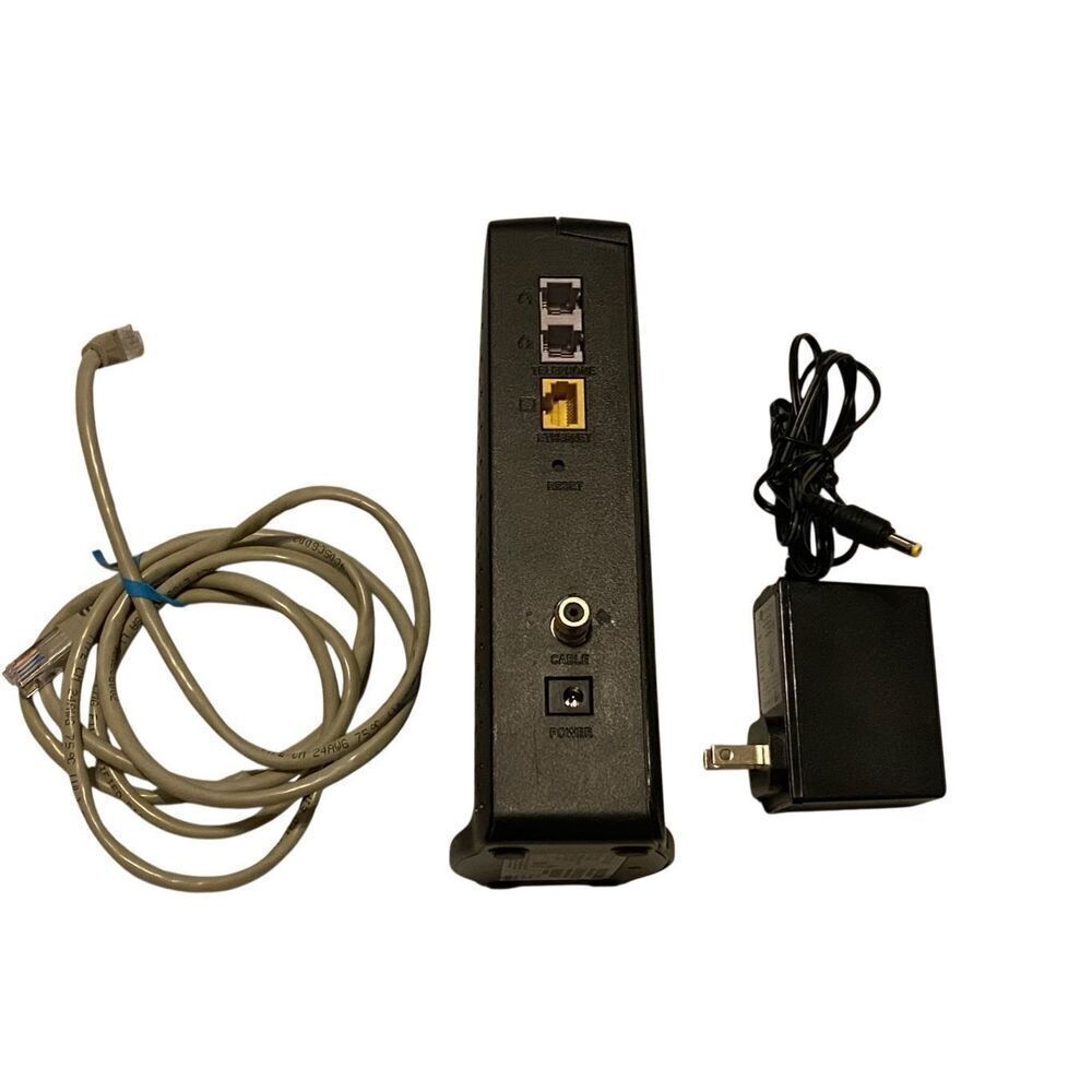 Technicolor DPC3216 DOCSIS 3.0 Cable Modem Embedded Voice Adapter Power Ethernet - Picture 2 of 11